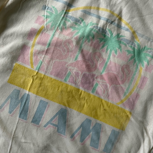 🌟2/$14🌟 Urban Outfitters Corner Shop Miami graphic muscle tank - Picture 3 of 5